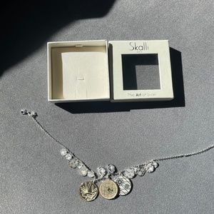 Enamel Lotus Flower Necklace Skalli Paris